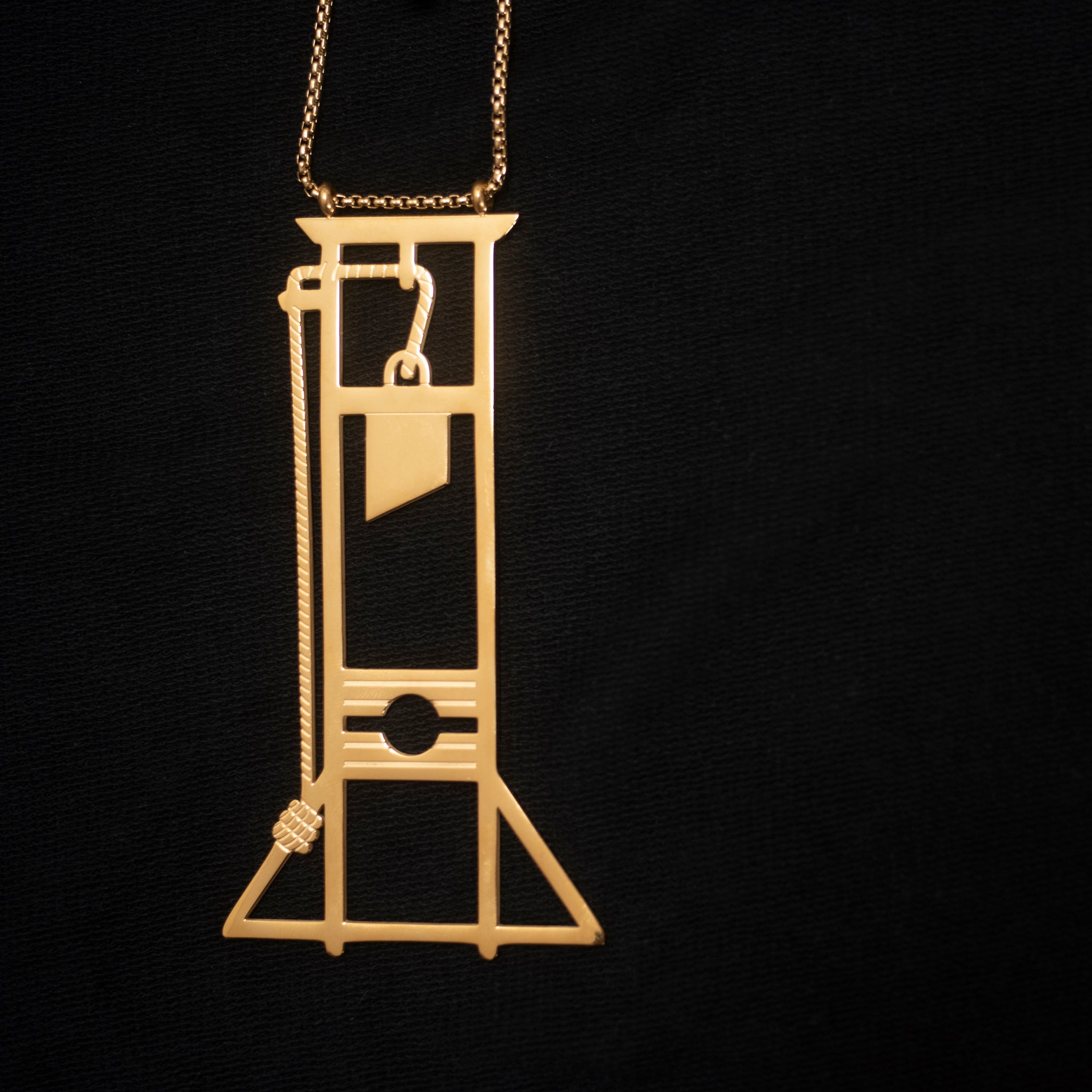 The Guillotine Let Them Eat Cake Necklace