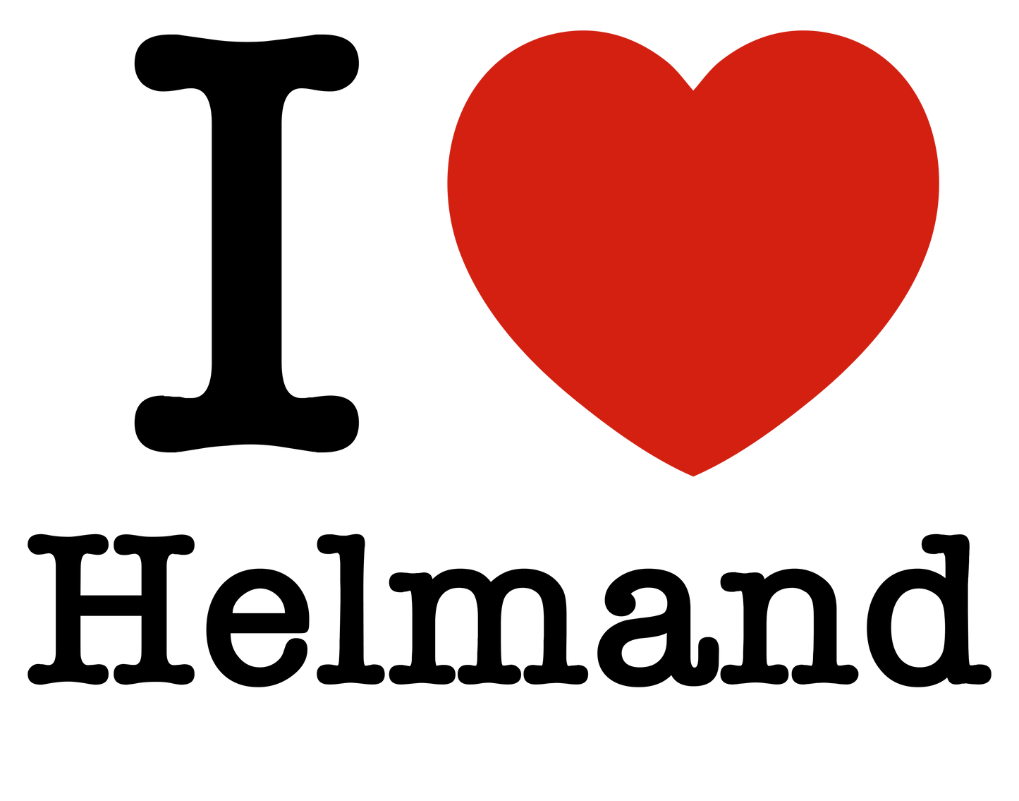 Graphic of I <3 Helmand.