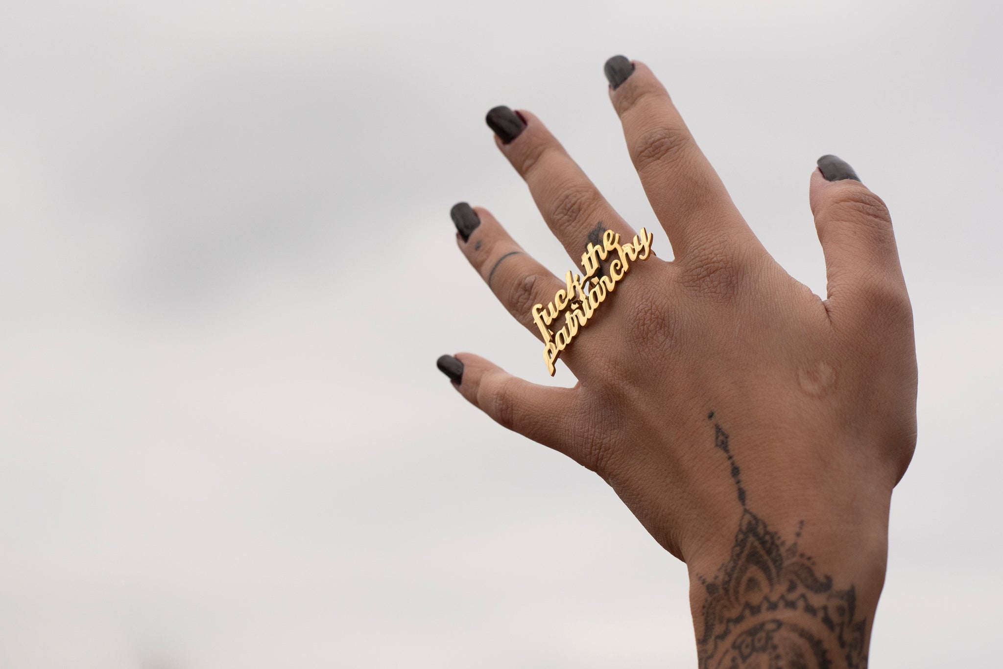 F*ck the Patriarchy! Double Knuckle Ring