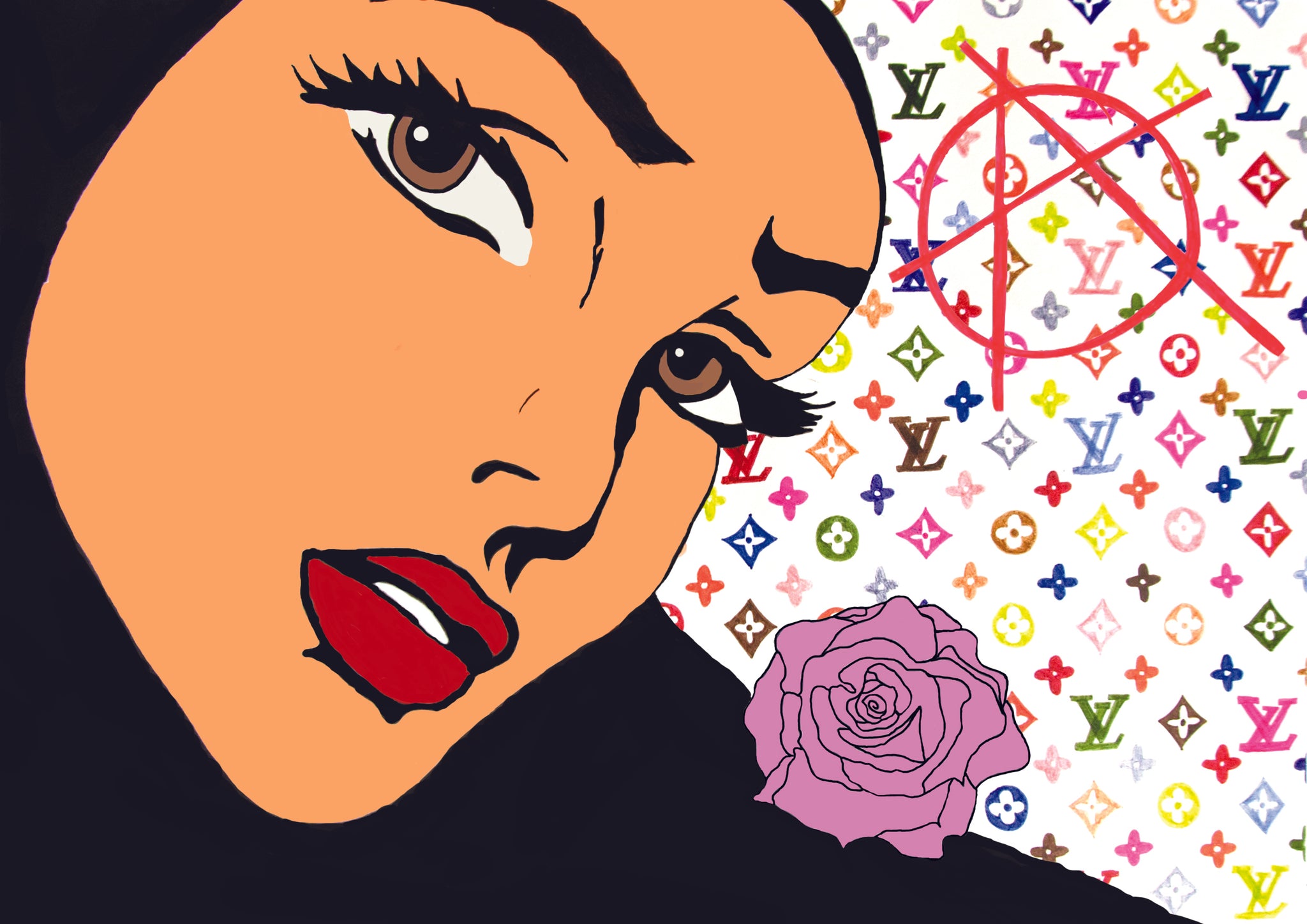 Anarchy Hijabi Darling Print